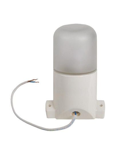 Светильник для бани, General Lighting Systems, GCF-SNC-60-E27-IP65-W,437768, 60 Вт, E27, на 1 лампочку, IP65, НПБ400-1, наклонный, керамика, белый, 437768