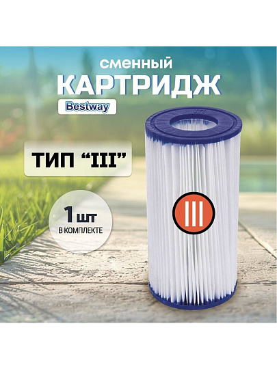 Картридж для фильтр-насоса 58122,58389,58462,58469, Bestway, III, 58012 BW