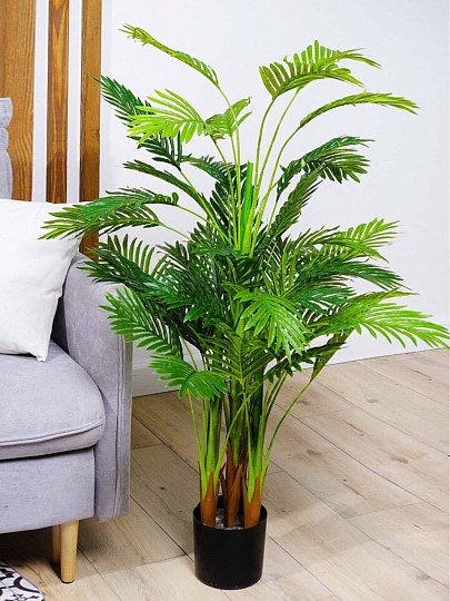 Дерево искусственное декоративное Пальма, в кашпо, 120 см, Y4-3402