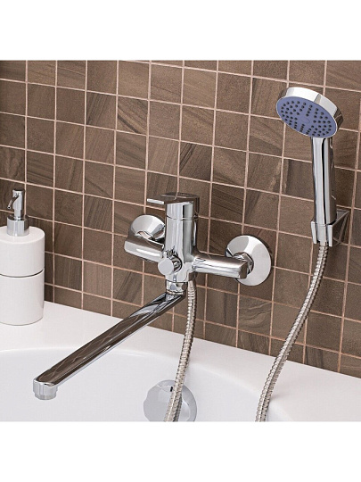Смеситель для ванны, РМС, с картриджем, хром, SL132-006E