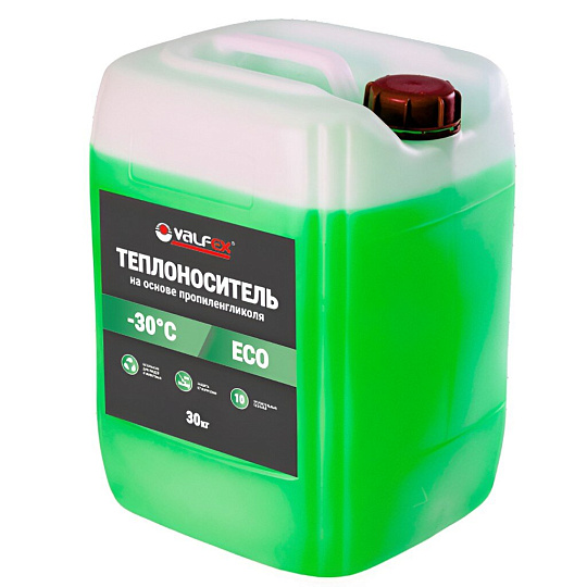 Теплоноситель для систем отопления, пропиленгликоль, 30 кг, не горюч, ECO-30, Valfex