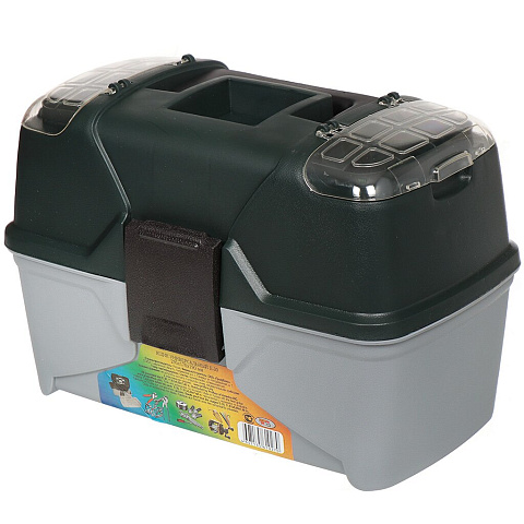 Ящик для инструментов, 12 '', 29.5х17х19 см, пластик, Profbox, пластиковый замок, лоток, контейнер, 2 органайзера, Е-30