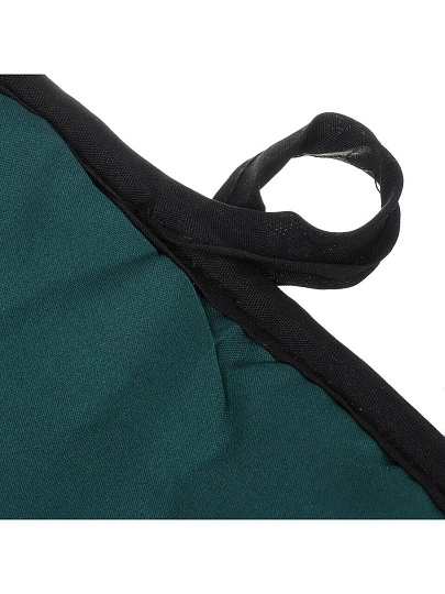 Набор кухонный 2 шт, 27х17см + 17х17см (варежка, прихватка), полиэстер, зеленый, B180028