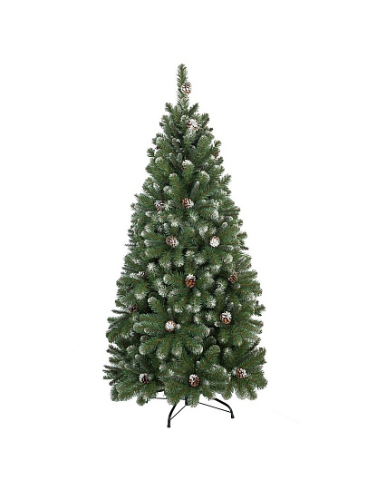 Елка новогодняя напольная, 180 см, Снежная королева заснеженная, ель, зеленая, хвоя ПВХ пленка, 33180, ЕлкиТорг