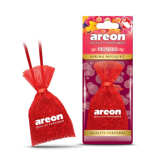 Ароматизатор в машину подвесной, мешочек, Areon, Pearls Весенний Букет, 704-ABP-04