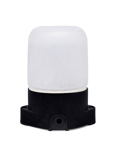 Светильник для бани, General Lighting Systems, GCF-SNP-60-E27-IP65-W,4377, 60 Вт, E27, на 1 лампочку, IP65, НПБ-400, КСС-001, 230В, пластик, черный, 437785