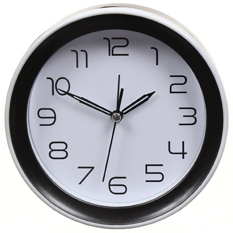 Часы настольные, 14.5х14.5 см, круглые, пластик, в ассортименте, Модерн, Y4-5211