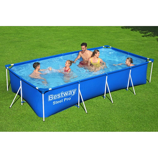 Бассейн каркасный Bestway, 400х211х81 см, Steel Pro, 56424, фильтр-насос, 5700 л