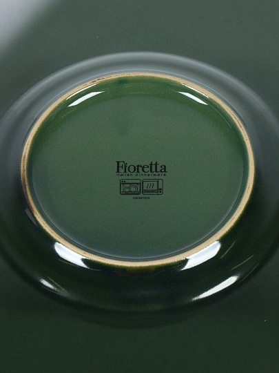 Тарелка суповая, керамика, 24 см, круглая, Emerald Green, Domenik, TDP471/DMD032