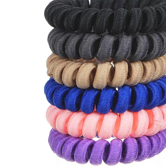 Набор зажимов для волос Beriotti, Спиралька, 5.5 см, 2 шт, пластик, в ассортименте, 322-148