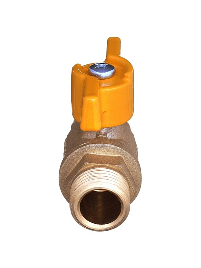Кран для газа ш-ш, 3/4", ручка-бабочка, БАЗ