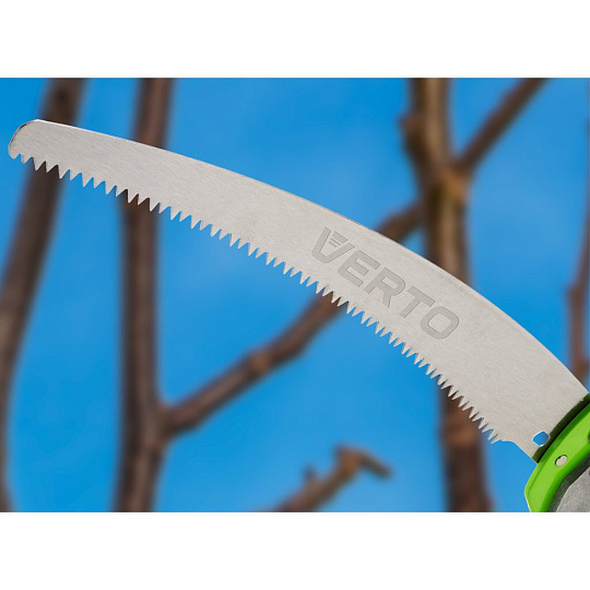 Сучкорез гусеничный с передачей и садовой ножовкой, диаметр резки сучкорезом 30 мм, VERTO, 15G260