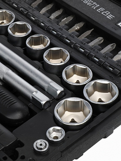 Набор слесарных инструментов Bartex, Промо, 1/2", 1/4", сталь, кейс, 94 предмета