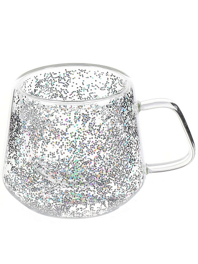Кружка стекло, 200 мл, двойные стенки, Y6-10115