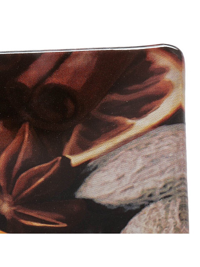 Тарелка десертная, стекло, 20х30 см, прямоугольная, С Новым Годом, Daniks