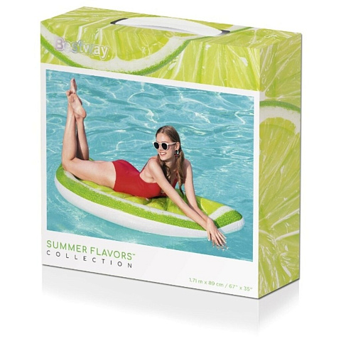 Матрас для плавания 171х89 см, Bestway, Tropical Lime, 43246