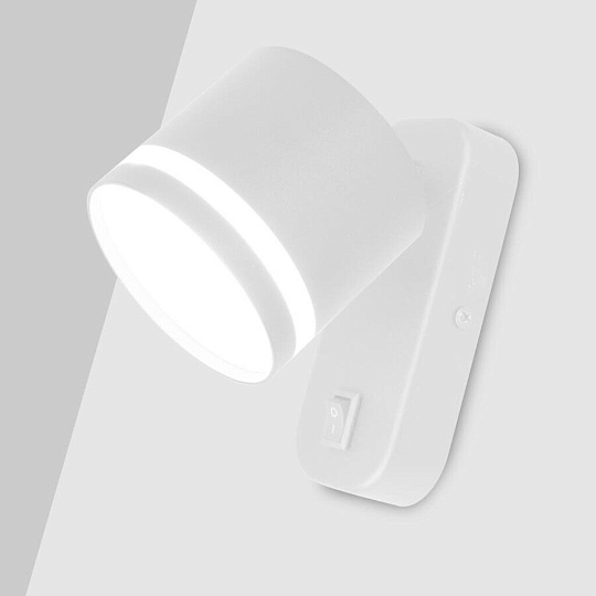 Светильник бра General Lighting Systems, Башня, 50 Вт, GX53, на 1 лампочку, IP20, 8.2х7 см, накладной, белый, 661748