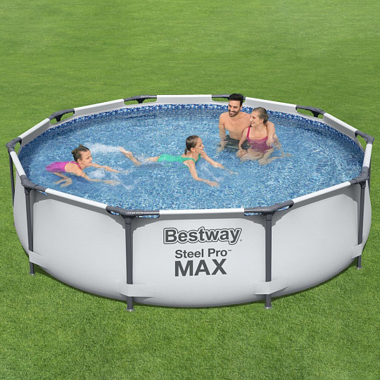 Бассейн каркасный Bestway, 305х76 см, Steel Pro Max Frame Pool, 56406, 4678 л