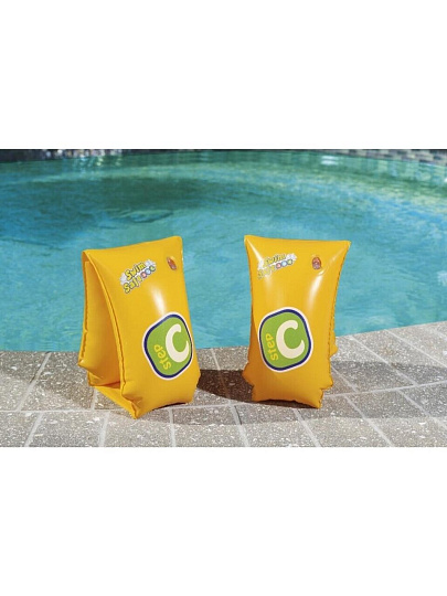 Нарукавники 30 х 15 см, 5-12 лет, ступень С, двухкамерные, Bestway, Safer, 32110