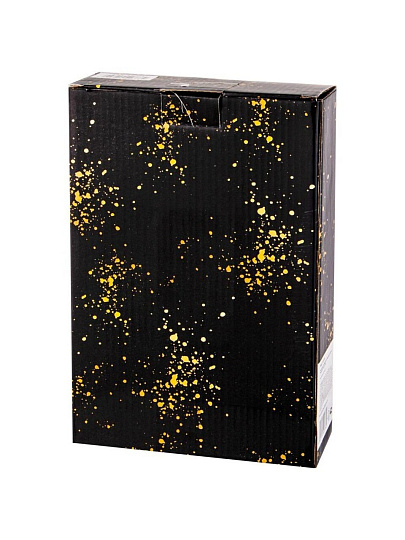 Блюдо для запекания фарфор, 18х30х6 см, 1.9 л, прямоугольное, Bronco, Midnight gold, 42-377
