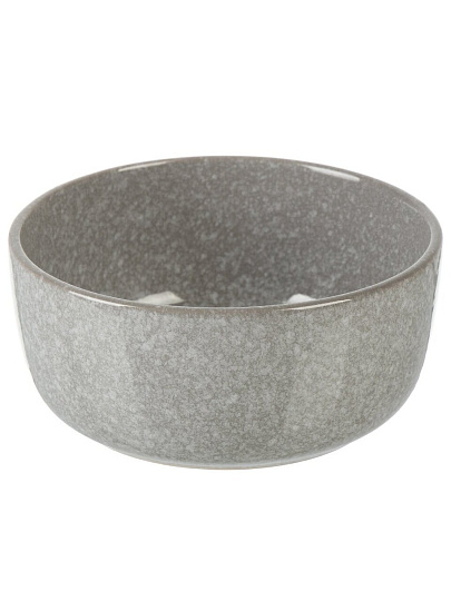 Салатник керамика, круглый, 15х7 см, 0.75 л, Stone, Daniks, HMN240412A1-BW, серый