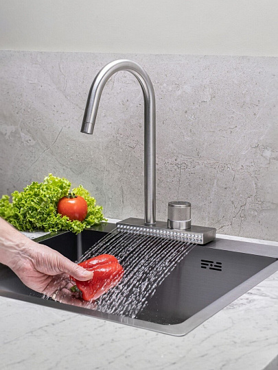 Смеситель для кухни, РМС, с картриджем, SUS130-017F