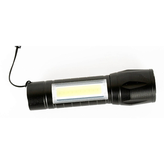 Фонарь ручной, встроенный аккумулятор, Ultraflash, E1337, зарядка от USB, пластик, мини LED, 14269
