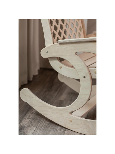 Кресло-качалка Дачное, дерево, цвет натуральный, 100 кг