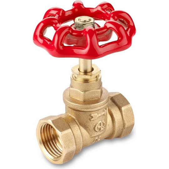 Вентиль для воды, 3/4", г-г, красный, AquaLink