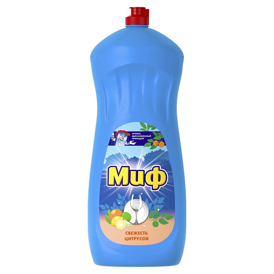 Средство для мытья посуды Миф, Цитрус, 1 л