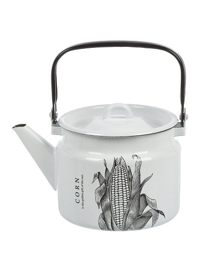 Чайник сталь, эмалированное покрытие, 2 л, ручка металлическая, ЛЗЭП, Corn, индукция, С-2710/4Рч