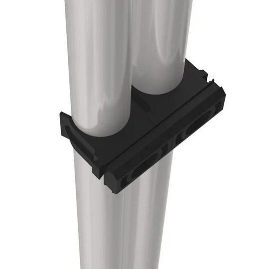 Полка-стеллаж 222.5х31х203 см, Sheffilton, металл, полка для обуви, 70 кг, SHT-WR125, В1-92, черный/хром лак