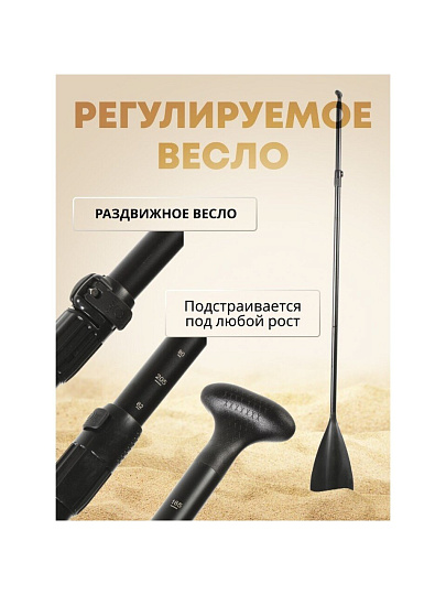 Сап борд надувной 330х81х15 см, одинарный ПВХ, рюкзак, насос, весло и лиш, ремкомплект, 190 кг, SUP005