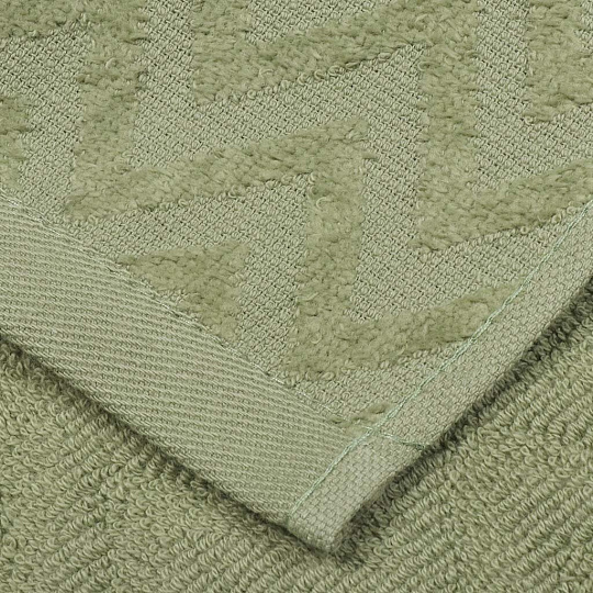 Полотенце кухонное махровое, 30х30 см, 450 г/м2, 100% хлопок, Silvano, Navy, серо-зеленое, Узбекистан