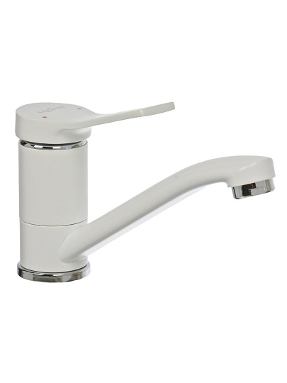 Смеситель для раковины, Aqwin, корот изл, с картриджем, бел, A45292W