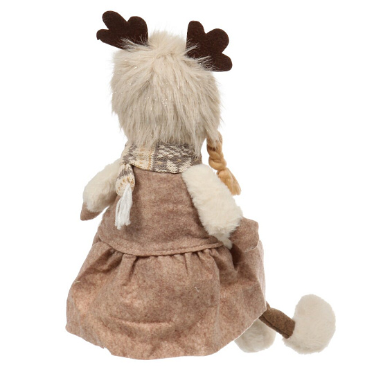Фигурка декоративная текстиль, Девочка, 40 см, коричневая, Y4-9438