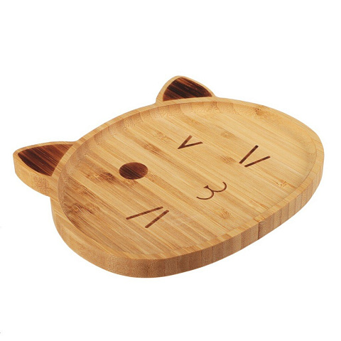 Поднос бамбук, 20х16.9х1.5 см, фигурн, Vetta, 883-133