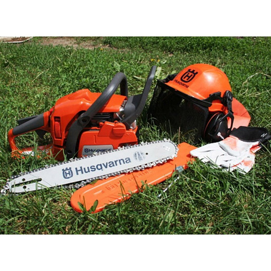 Пила цепная бензиновая, Husqvarna, 2.2 л.с., 1600 Вт, длина шины 33 см, шаг цепи 0.325 дюйм, 56 звеньев, 435 II, 9676758-35