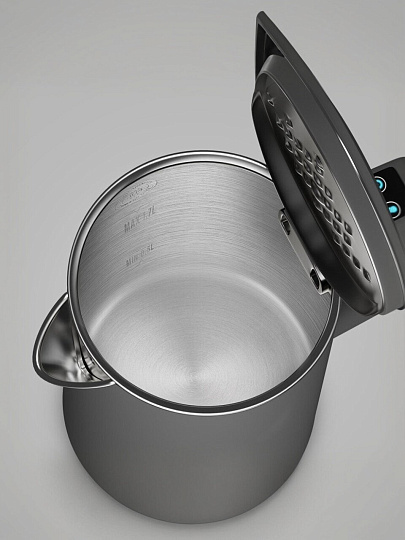 Чайник Редмонд, SkyKettle KM231S, Strix, серый, 1.7 л, 2200 Вт, скрытый нагревательный элемент, пластик