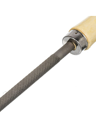 Напильник круглый, 200 мм, №2, деревянная ручка, Bartex, 12009