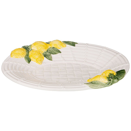 Блюдо овальное лимоны, 30х38см, 628-715
