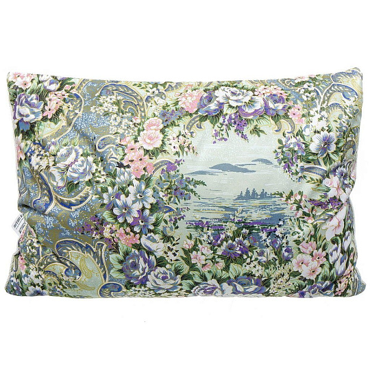 Подушка 50 х 70 см, пух 10%, перо 90%, Эконом, чехол 100% хлопок, кант, средняя, Belashoff, ППВ 1 - 3