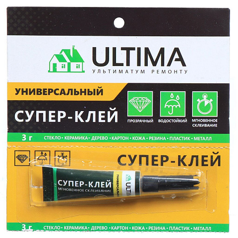 Супер клей универсальный Ultima, 3 г ULSGL12120