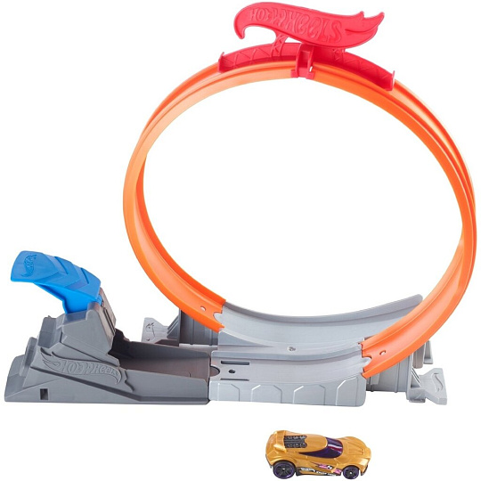Трасса Hot Wheels, Огненный прыжок/Гиперпетля, FWM85