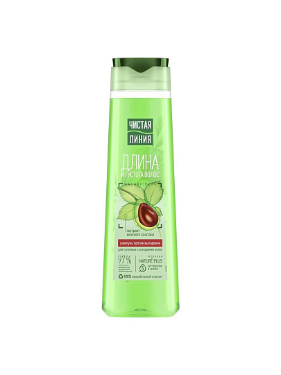 Шампунь Чистая линия, Фитокератин, против выпадения волос, 400 мл