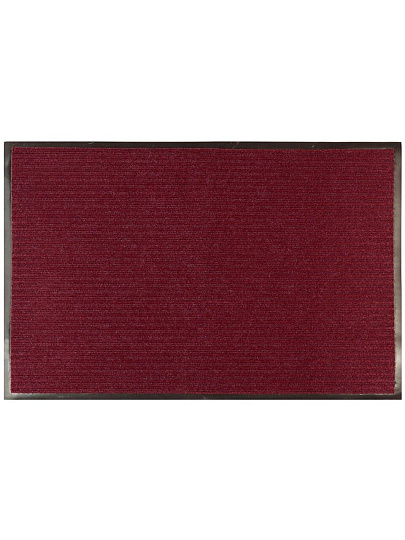 Коврик грязезащитный, 60х90 см, прямоугольный, резина, с ковролином, бордовый, Floor mat Комфорт, ComeForte, С0000081/ХTL- 1024
