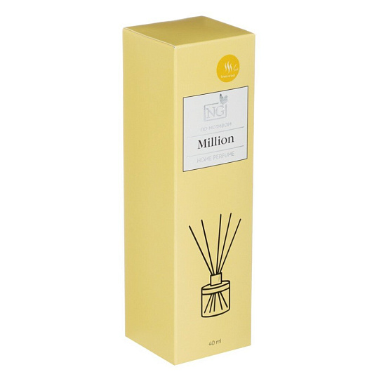 Аромадиффузор 40мл,с палочками,New Galaxy, Home Perfume, Million, ,778-017
