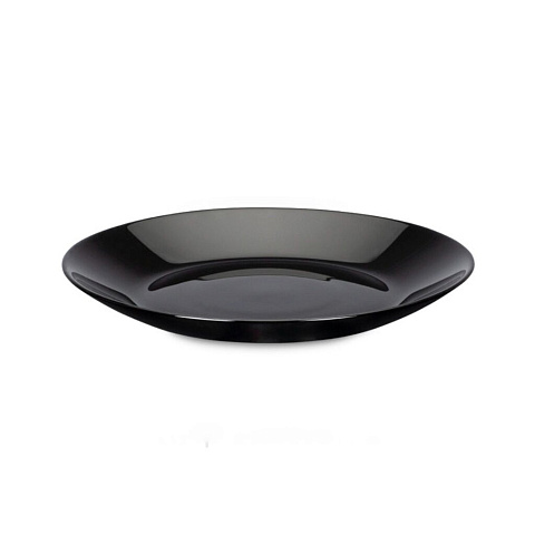 Тарелка десертная, стеклокерамика, 18 см, круглая, Lillie, Luminarc, V0463, черная