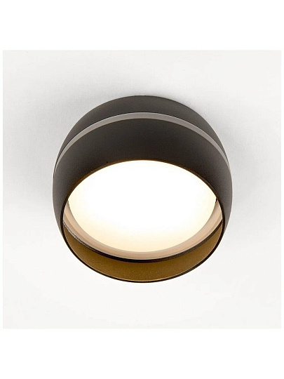 Светильник накладной General Lighting Systems, Чаша, 50 Вт, GX53, на 1 лампочку, IP20, 9х9х5 см, боковой рассеиватель, Спот, черный, 661342