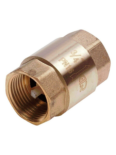 Клапан обратный 3/4", г-г, шток пластик, AquaLink